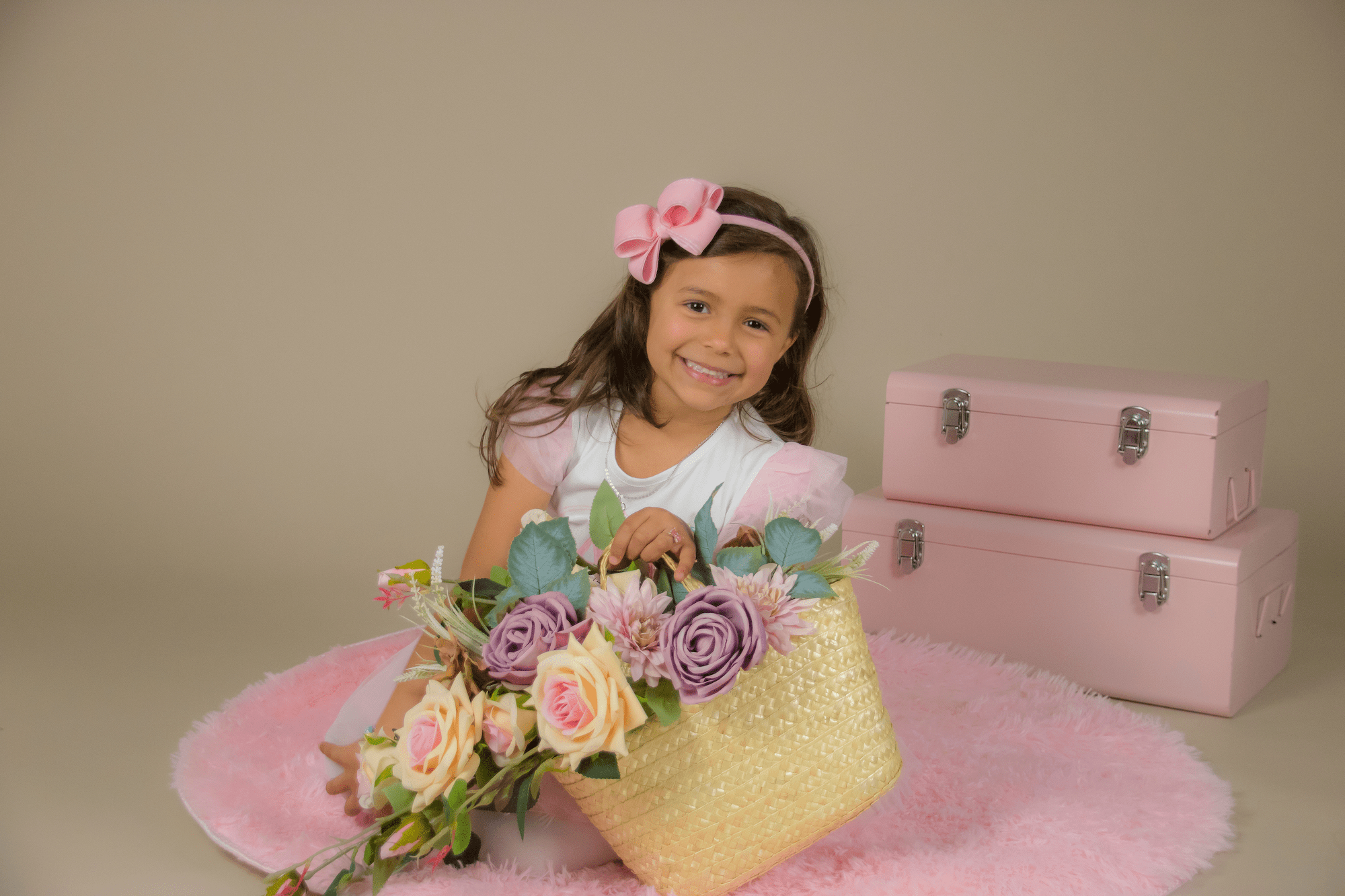 Retrato com flores